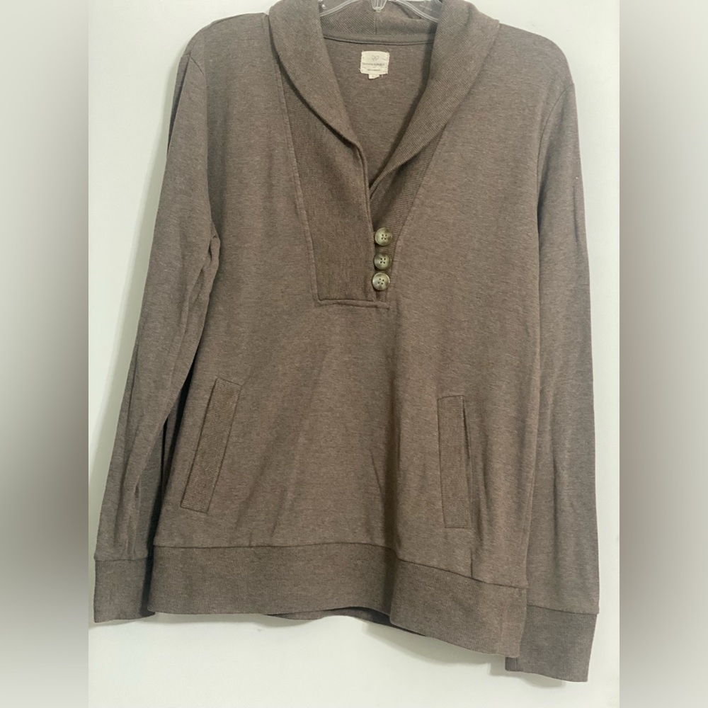 Banana Republic Taupe Long Sleeve Top